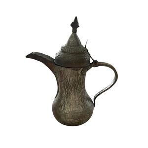 ISLAMIC ANTIQUE ARABIC COPPER & BRASS Handmade COFFEE POT HUGE DALLAH 17” Tall